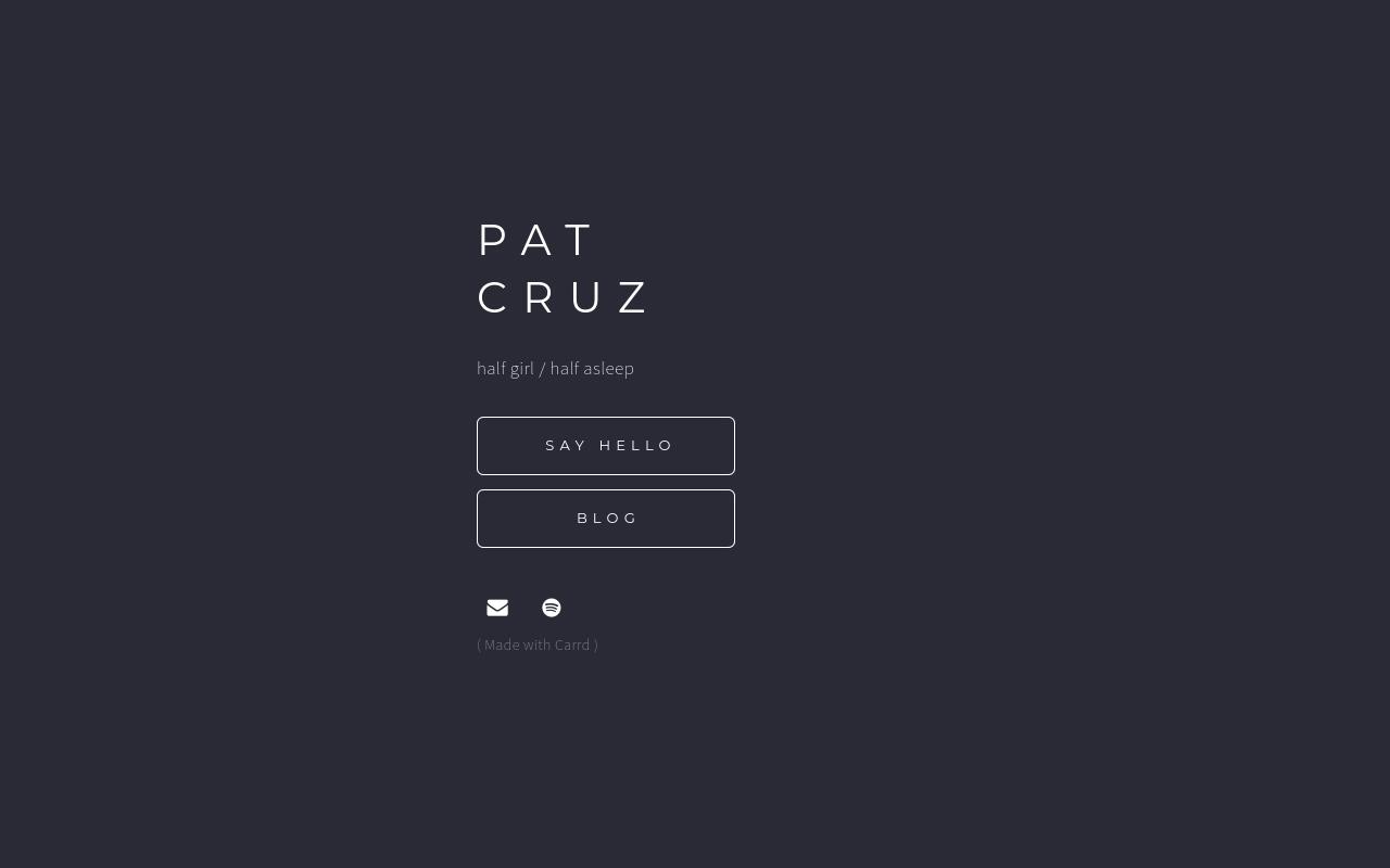 Carrd profile picture for @pat